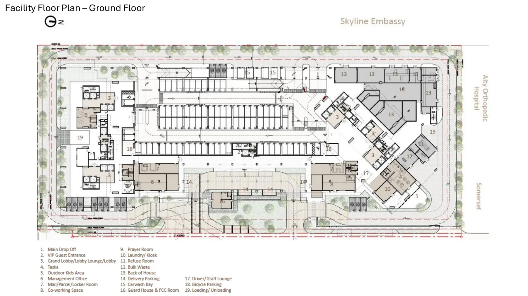 Ground floor facility plan